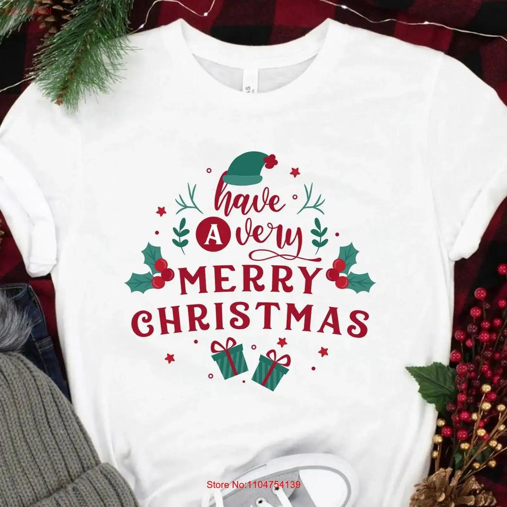 Have A Very Merry Christmas T Shirt Winter Season 5XL Cute Xmas S Vintage Washed Top For Everyday Wear Breathable Unisex