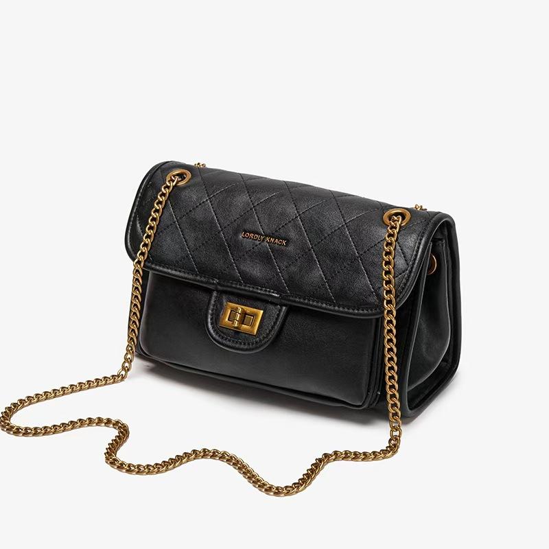 

Ароматная Стильная Сумка-цепочка с Алмазами для Женской Осенне-Зимней Моды Универсальная Сумка на Плечо Crossbody чёрный