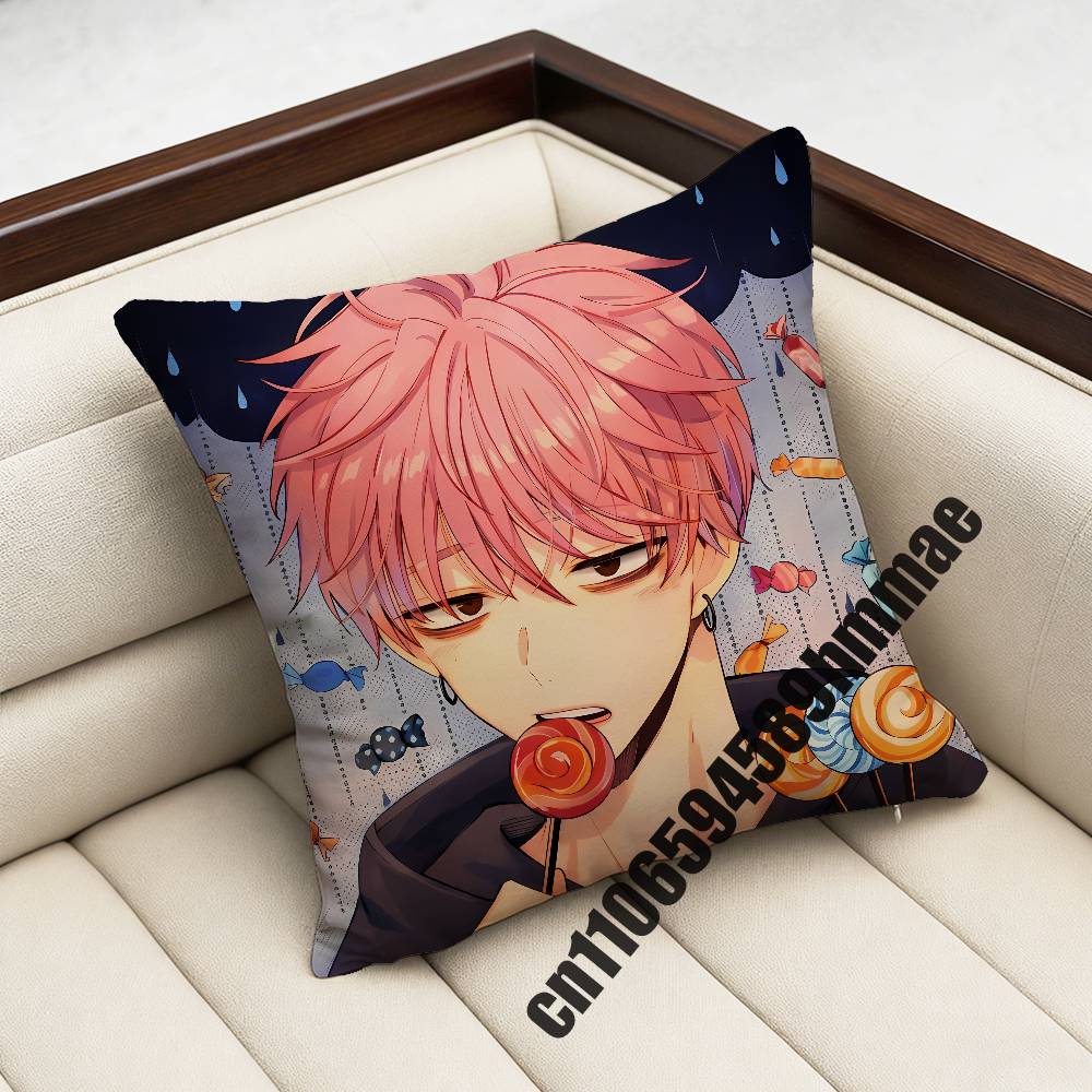 For Tamon-Kun Ima Docchi Fukuhara Tamon Utage Kinoshita Throw Pillow Case Sham 45X45Cm 35X35Cm Square Home Pillowcase Cushion