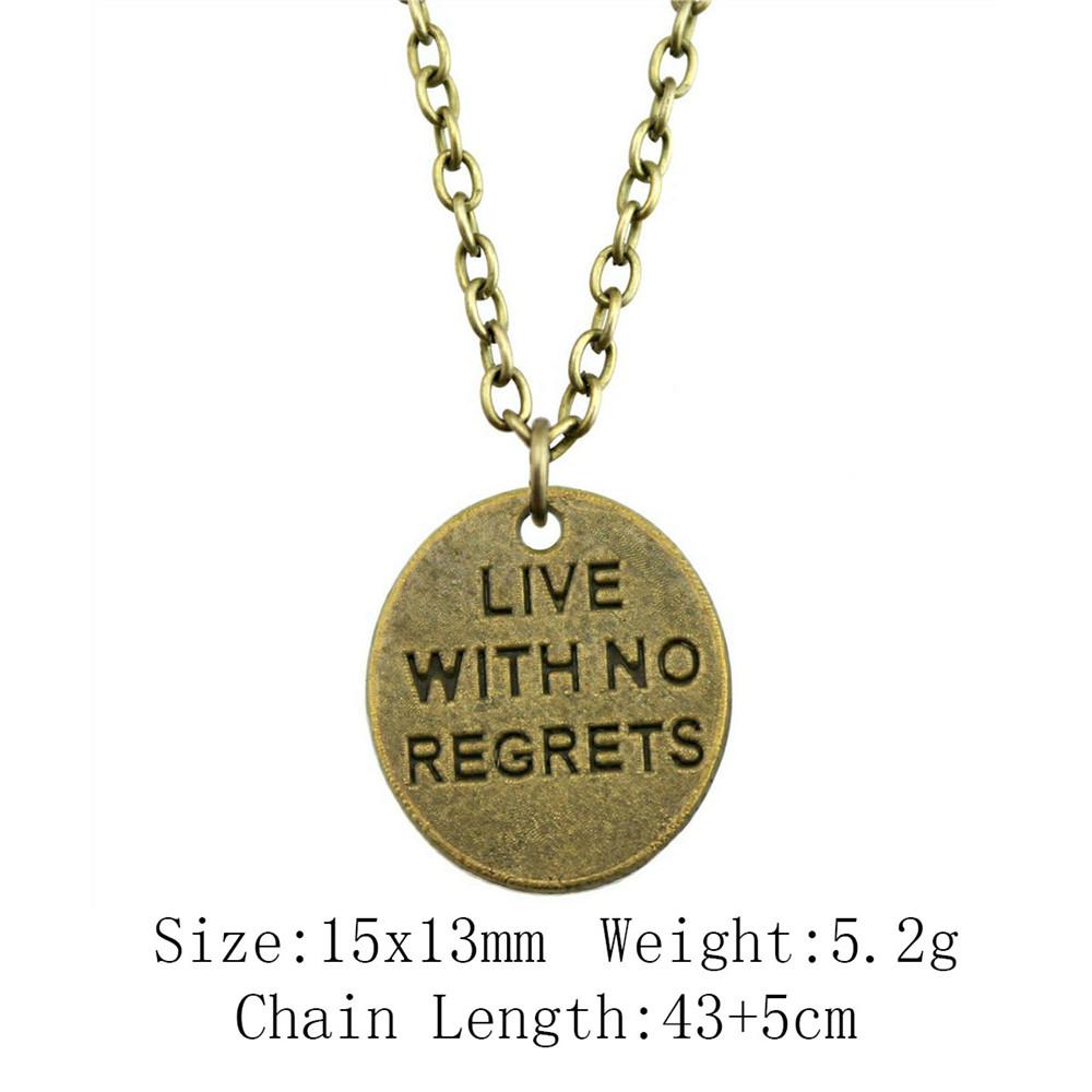 2025 Trend Chain Necklace Men Best Friendship Encouragement Tags Tarot Necklace On The Neck 43cm Chain Ornaments For Home Pendants And Necklaces
