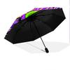 1pc Rat Fink pattern Umbrella Portable Folding Umbrella Iron Frame Hole Bone Structure Outdoor Home Umbrella