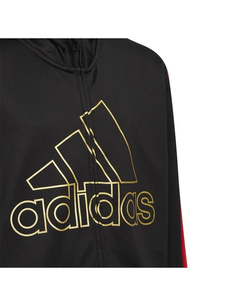Adidas Polyester Knit Sweatshirt Hoodie Q3688 Red Size 150 Kids' Black/Vivid (HM9593)
