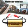 Upgraded Ground Loop Noise Isolator Noise Filter for Car Audio/Home Stereo System Noise Suppressor Reducer Alternator