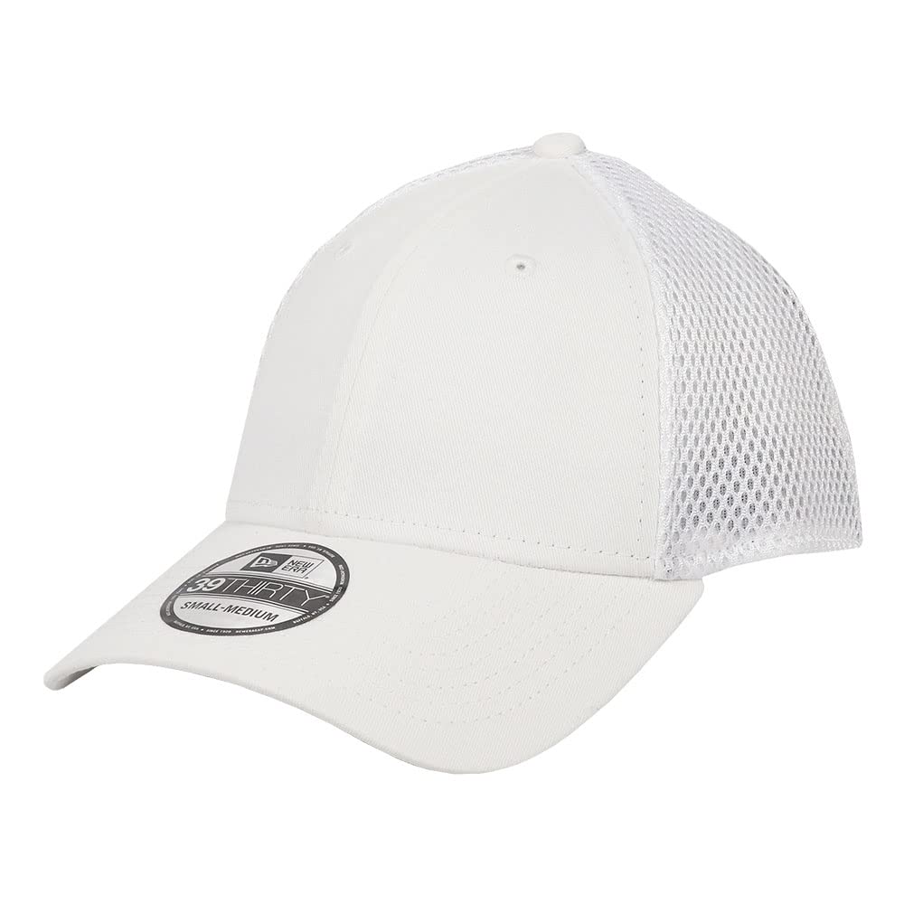 

NEW ERA Mesh Cap for Men and Women NewEra NE1020 Plain Hat Baseball Cap Baseball Cap 39THIRTY Stretch Elastic 6 Panel Trucker White [New Era] M/L білий