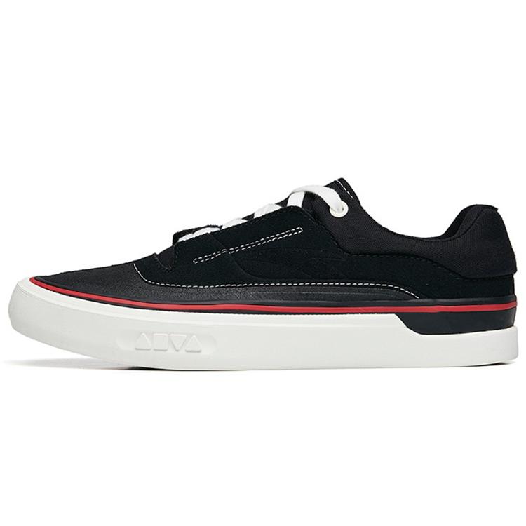 New Anta Ao Li CVS Wear Resistant Low Top Skateboard Shoes Men's Black White 112238014-3