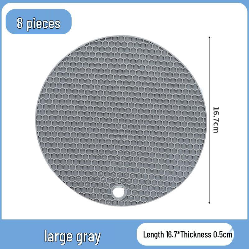 Round Silicone Honeycomb Heat-Resistant Placemat & Coaster