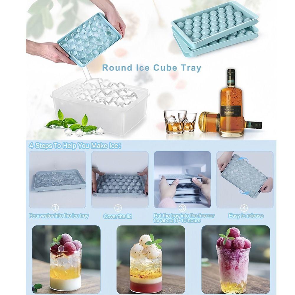 with Ice Shovel Ice Cube Maker Box 3 Layer Ice Ball Storage Box Ice Cube Molds  Chilling Drinks