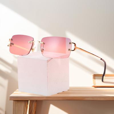 Occhiali da Sole in Metallo Montatura Quadrata Vintage Occhiali da Sole Donna Uomo Marca di Lusso Design Occhiali da Sole Donna Specchio Gafas De Sol UV400