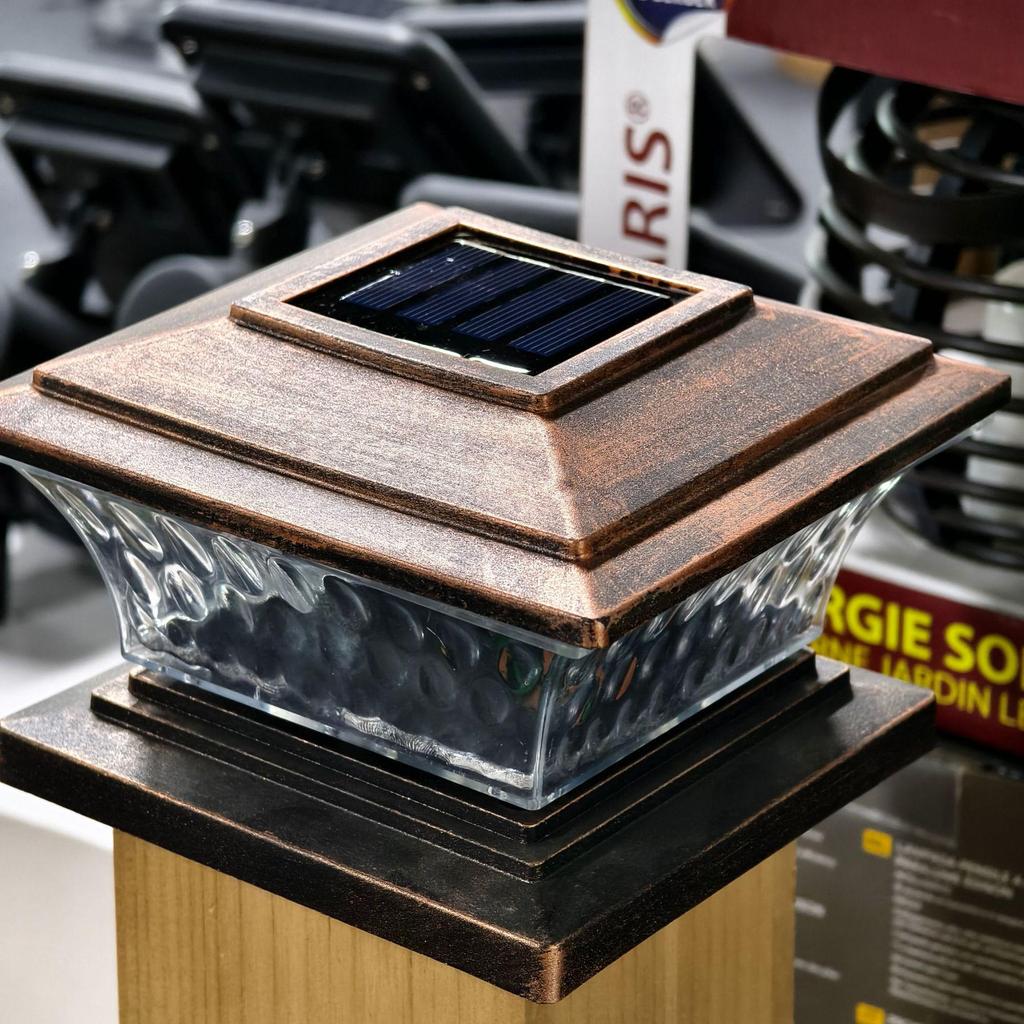 Dual Color Solar Garden Pillar Lights – Waterproof Chinese Retro Style for Fence and Gate Posts