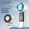 2026 New USB Rechargeable Foldable Ice Pack Handheld Fan with Digital Display