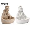 Blessed Mother Mary Decor Our Lady of Grace Statue, Virgin Rosary Holder, Figurine, Catholic Religious Home Centerpiece for Altar Bookshelf