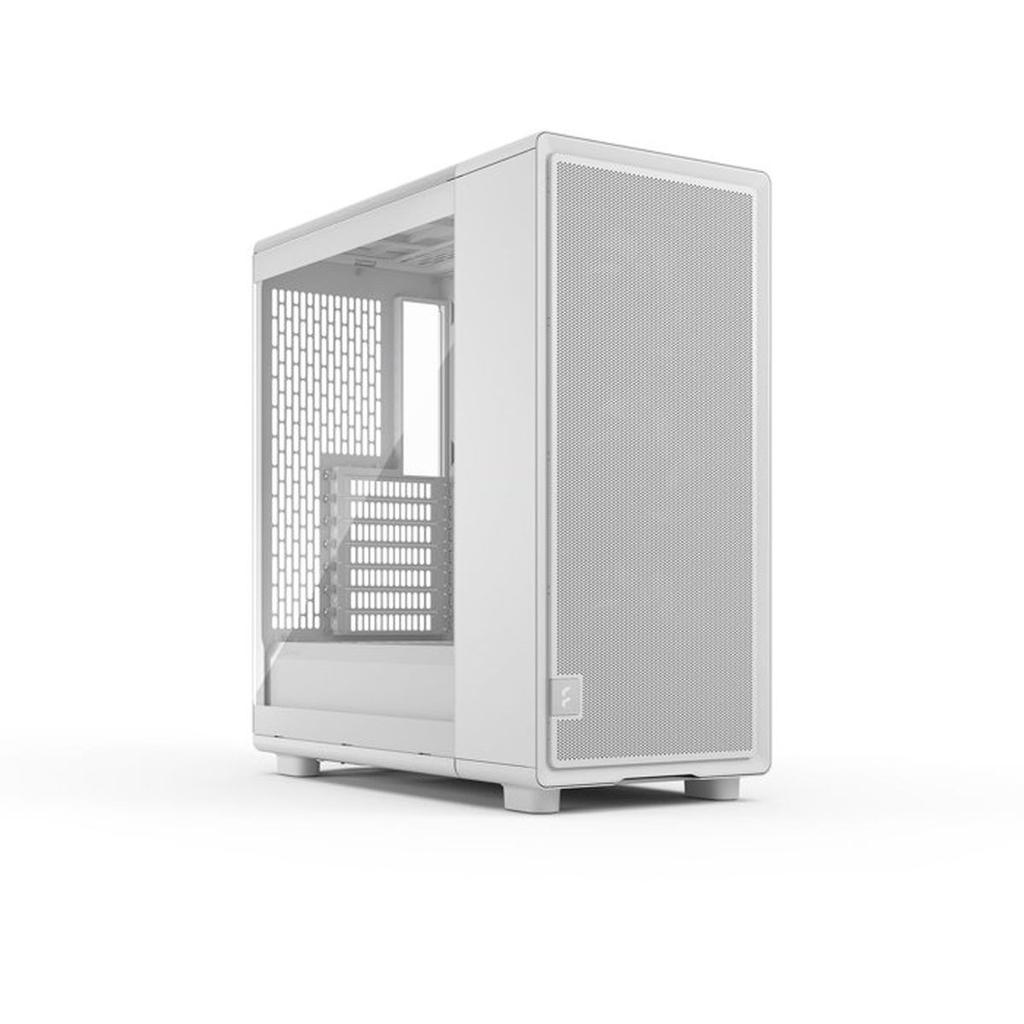 Boîtier PC - Fractal Design - FD-C-EPO1A-03 - Blanc - Verre trempé - Refroidissement haute performance - 3 ventilateurs Momentum