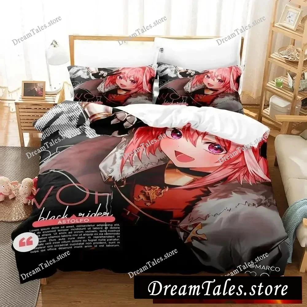 3D-gedrucktes Anime Fate - Astolfo Bettwäsche-Set Jungen Mädchen Twin Queen Size Bettbezug Kissenbezug Bett Kinder Erwachsene Heimtextilien