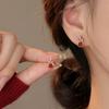 925 Sterling Silver Needle Bow Lucky Bag Stud Earrings - Year of the Horse 2026 Zodiac Women's Earrings