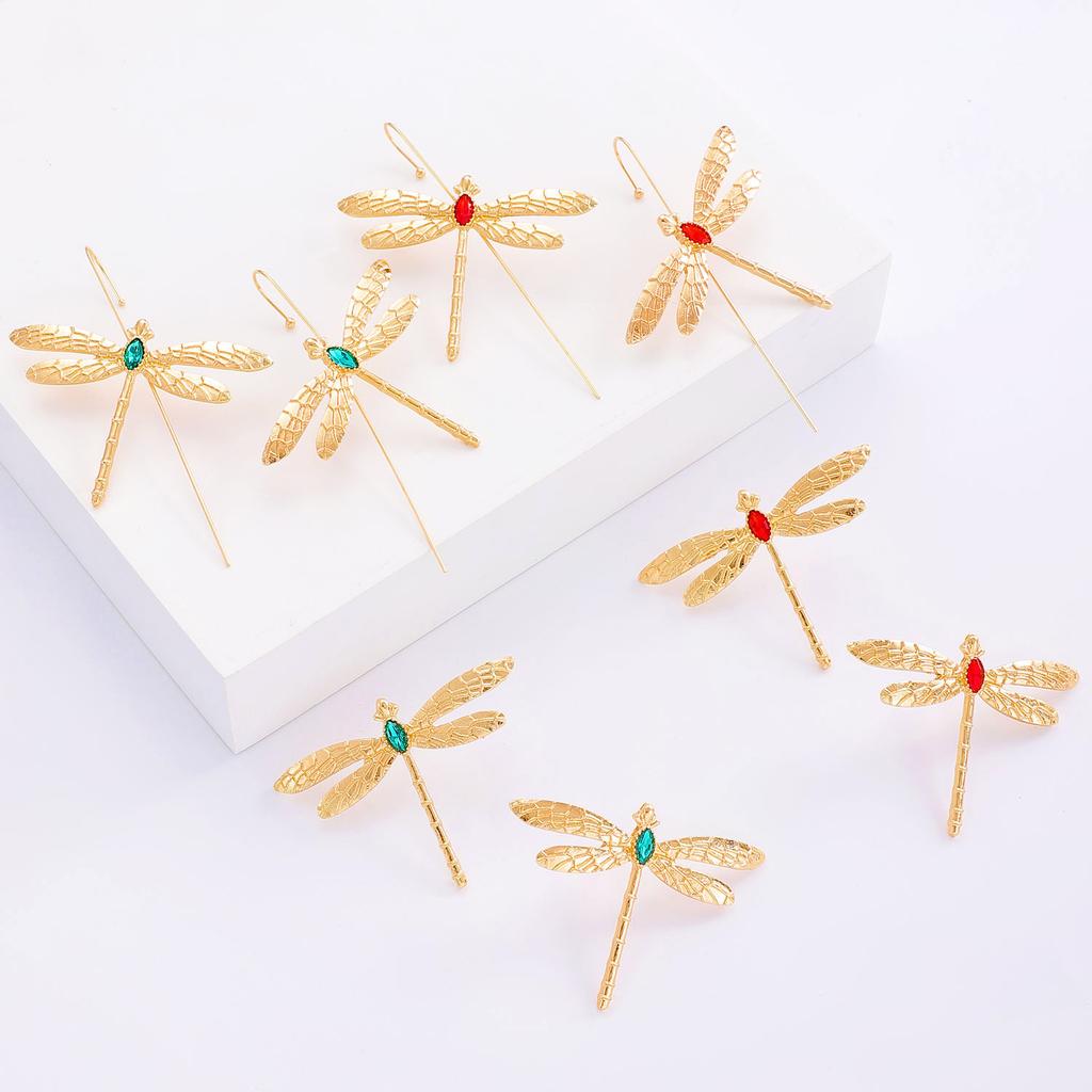 Fashion Dragonfly Stud Earrings For Women Unique Animal Ear Jewelry