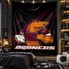 Wall Hanging Tapestry Brisbane Broncos Print Cloth for Living Room Bedroom Home Decor