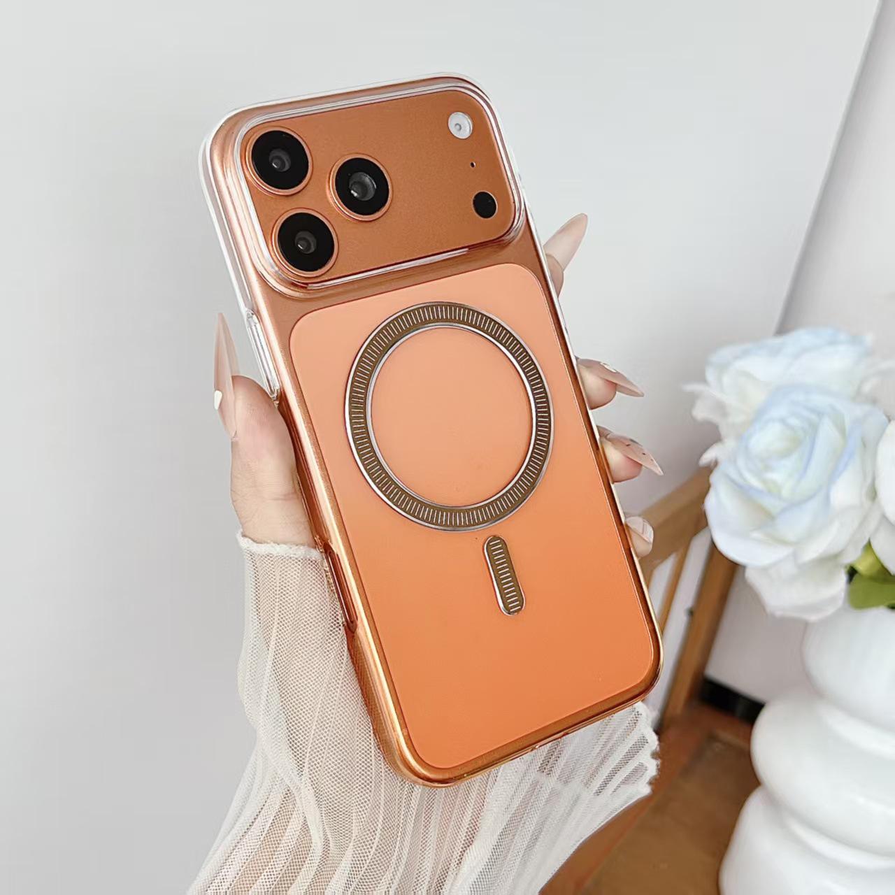 

Compatible Magnetic Gradient Transparent Case for iPhone 17 Pro Max, Ultra-Thin Protection, Fits Models 16/15. iPhone 17 Pro Max