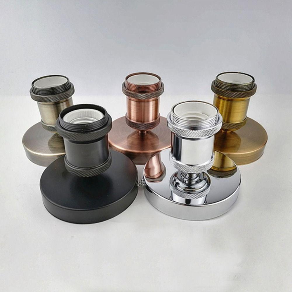 E27 Lamp Socket Aluminum Lamp Holder Retro Bulb Base  Ceiling Screw Light