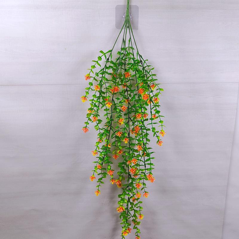 Verdor Montado en la Pared: Enredadera de Flores Artificiales Larga y Hojas Decorativas para Espacios Interiores/Exteriores