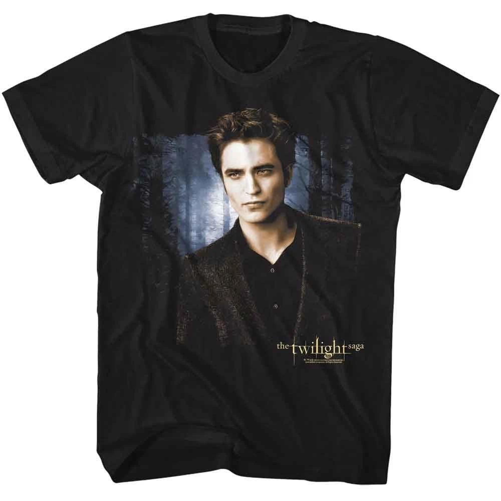 Twilight - Edward And Forest - Officially Licensed - Black Solid Front Print Adu 100