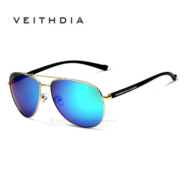 VEITHDIA Marke Designer Mode Unisex männer Sonnenbrille Polarisierte Spiegel Vintage Sonnenbrille 2708