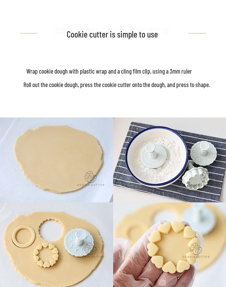Valentine's Chocolate Cookie Mold & Gift Box Set for Goddess Festival DIY Afternoon Tea