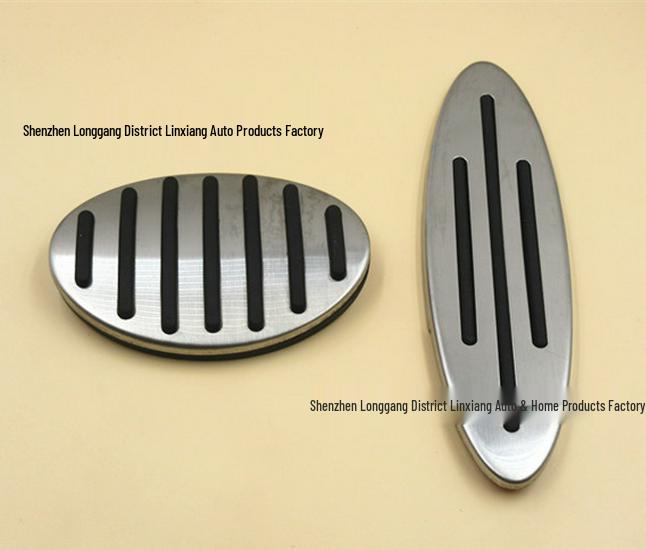 

Compatible with BMW MINI Original Style Stainless Steel Non-Slip Throttle Brake Clutch Pedal Cover.