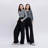 Sancai Wool Blend Straight-Leg Knit Trousers