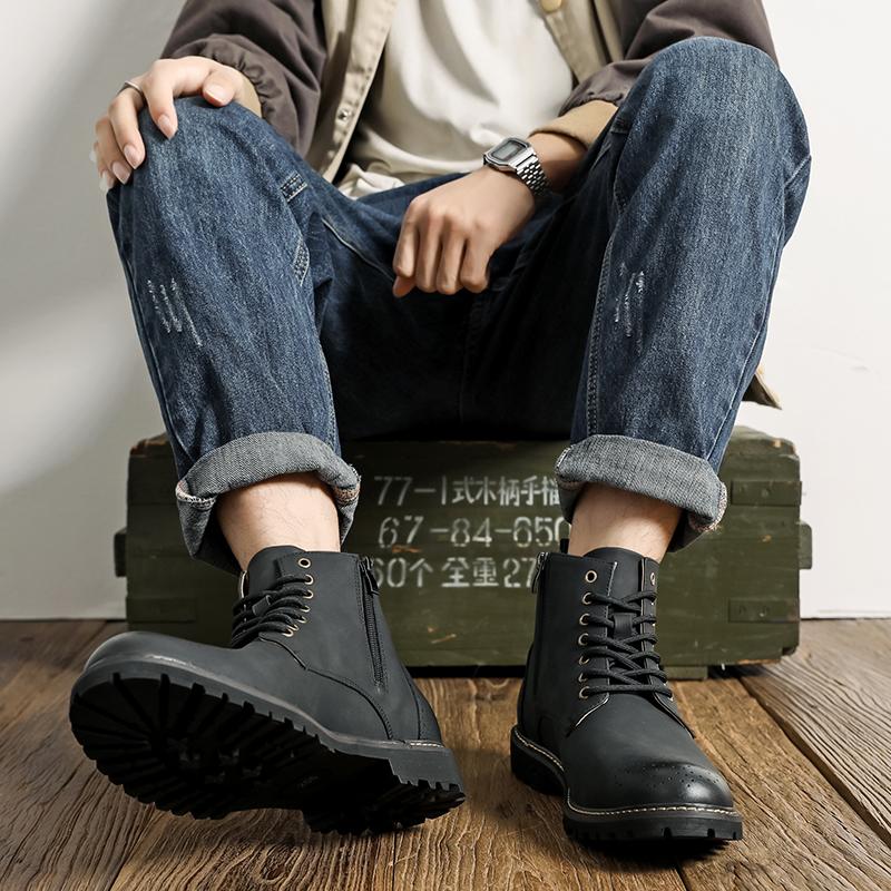Mode Lässige Herrenstiefel Klassischer Retro vielseitiger Stil Täglich Geschäft Büro Formell Party Outdoor Übergröße Erwachsene Straßenschuhe 38-46