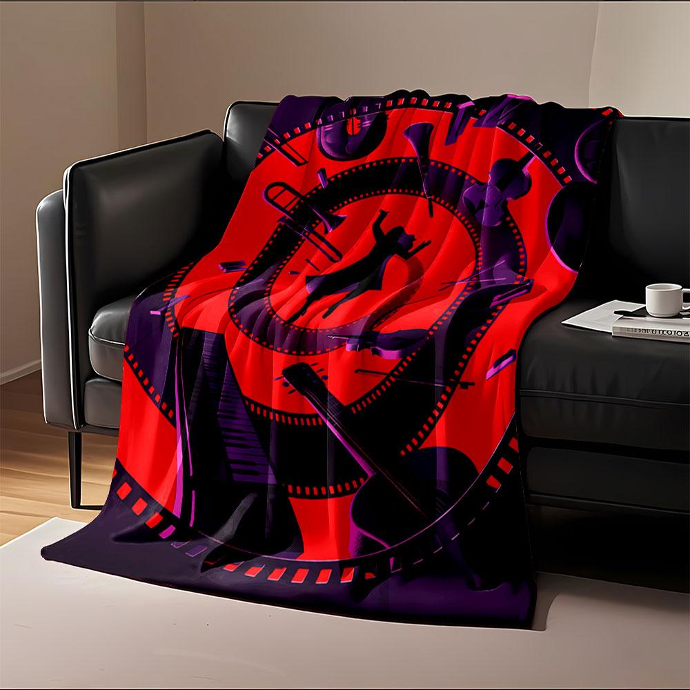 Musical Instruments Design Blanket for all seasons blanket lunch break throw gift