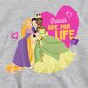 Disney Princess Childrens/Kids Friends Are For Life Valentine`s Day Hoodie