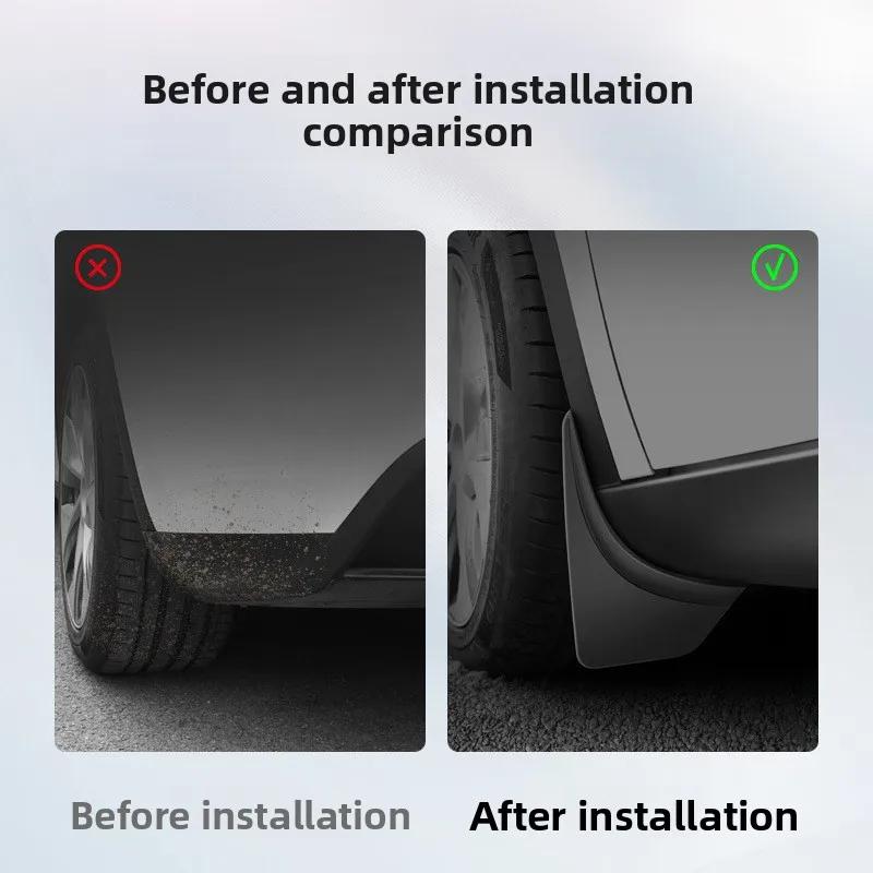 Samolepka na auto Pro Tesla Model 3 Y Juniper Highland 2025 Oživuje originální tovární model Přední zadní kryty kol Bláto a špína Ca