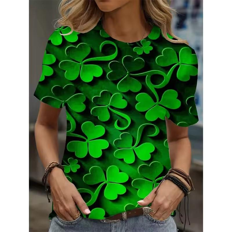 Sweet Strawberry 3D Print Women's T-Shirt - Round Neck, Soft Fabric, Casual Comfort Fit Top