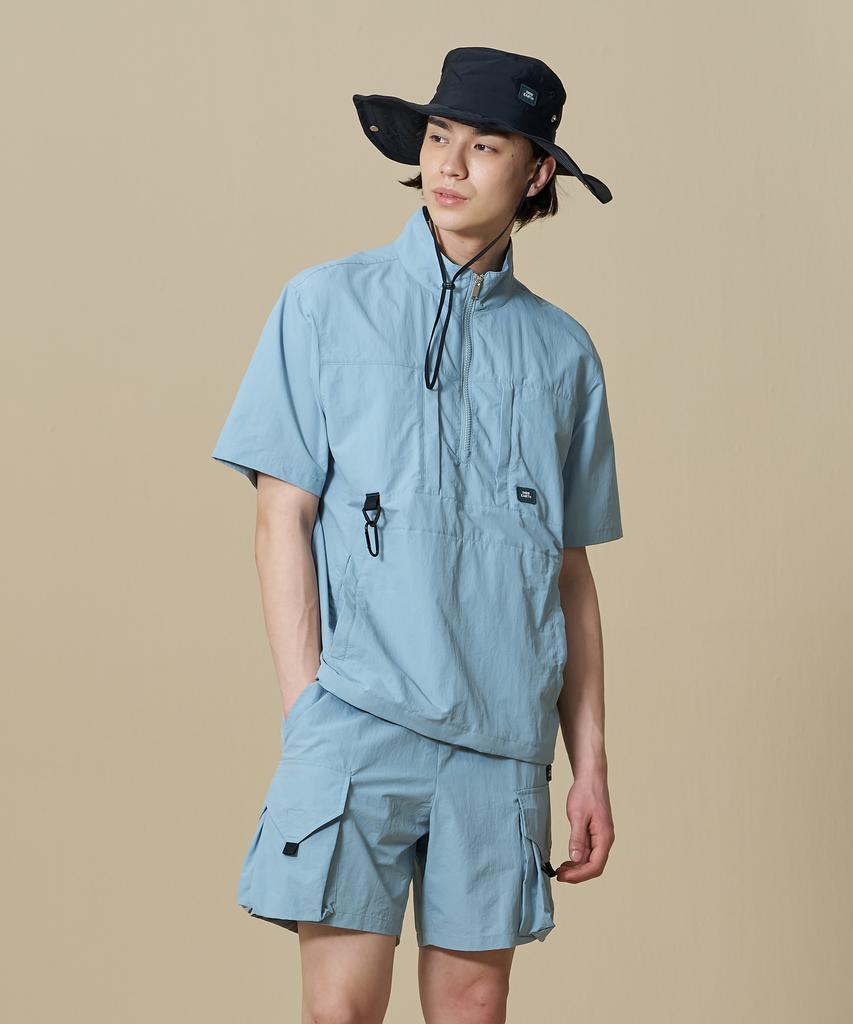 Bbc Earth Utility Pocket Short Sleeve Anorak_Blue
