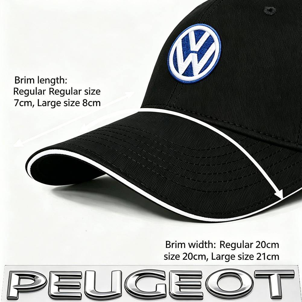 lmn1 For VW Letter Embroidery Baseball Caps Spring Autumn Outdoor Adjustable Casual Hats Sunscreen Hat Golf T‑Roc Tiguan Polo MK7 6