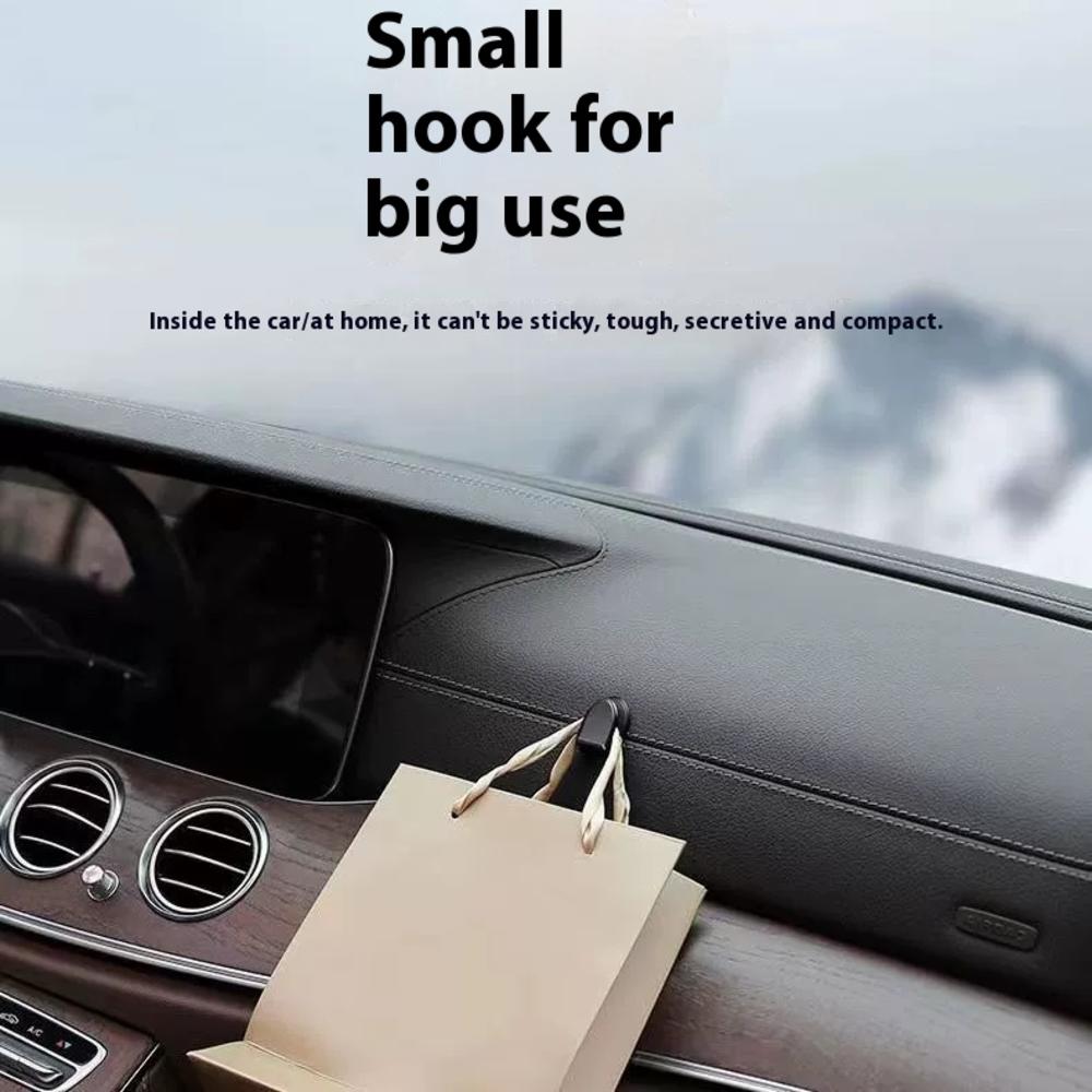 Use the front passenger's car hook to stick multifunctional decorative items ins