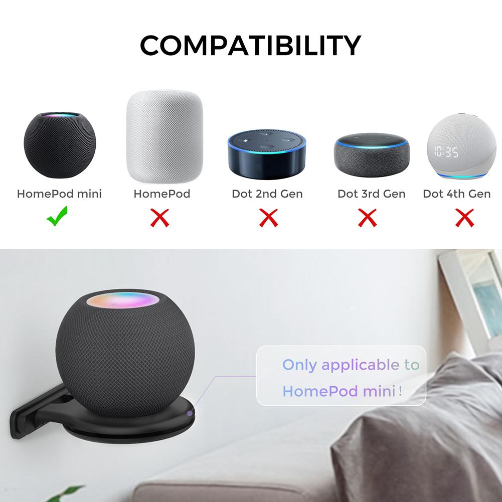 Mini Smart Speaker Halter Platzsparende Halterung Lautsprecher Platz Wandhalterung kompatibel mit HomePod Mini mit Kabelmanagement