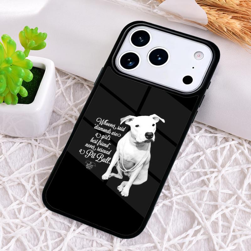 Pit Bull Lovely Pet Dog Pitbull Soft Shockproof Phone Case for iPhone 17 Air 16e 15 11 12 14 13 Pro Max Cover Coque