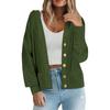 Women's Solid-color Fashionable Long-sleeved Top Cardigan