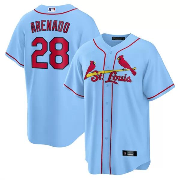 Embroidered St. Louis Cardinals St Louis Cardinals 28 Arenado Jersey Baseball Uniform M, 85KG