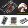 12-24V Car Boat Fuse Box Holder with Plastic Cover 6/12 Way Blade Fuse for Power Panel Board Camper RV Accessorie