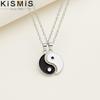 Exquisites Yin Yang Tai Chi Puzzle Paar Anhänger Romantisches Jubiläumsgeschenk Valentinstag Schmuck Halsketten Set