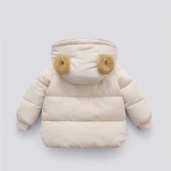 Autumn Winter Warm Outerwear Girl Boy Hooded Fleece Down Jackets Casual Jacket Children Baby Thicken Coats
