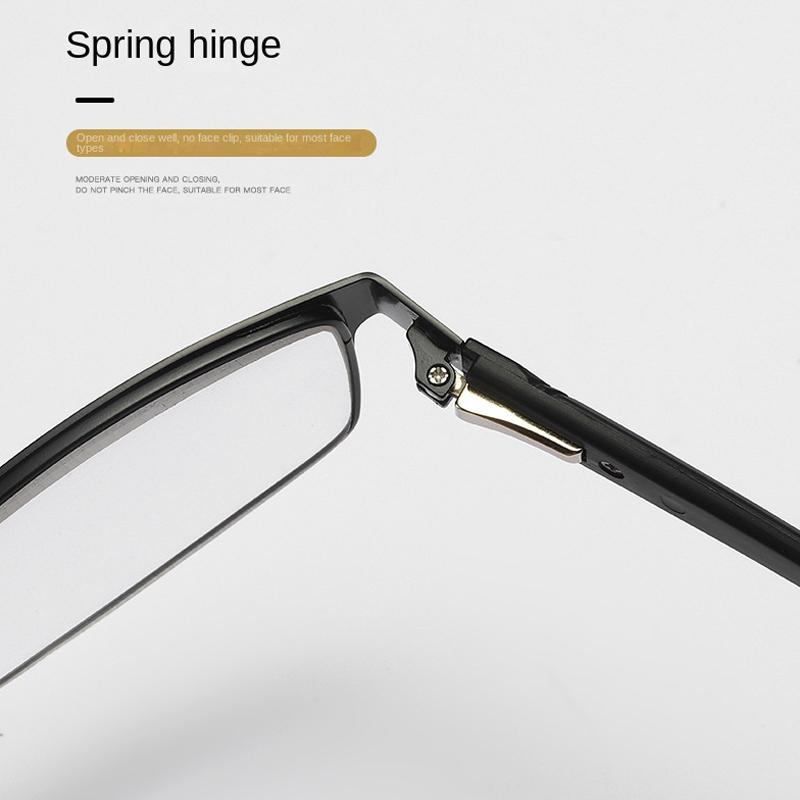 3PCS Classic Business Readers for For Men Titanium Alloy Material Frame Readers Eye Wear Super Light Resin Material Lens Readers for Presbyopia