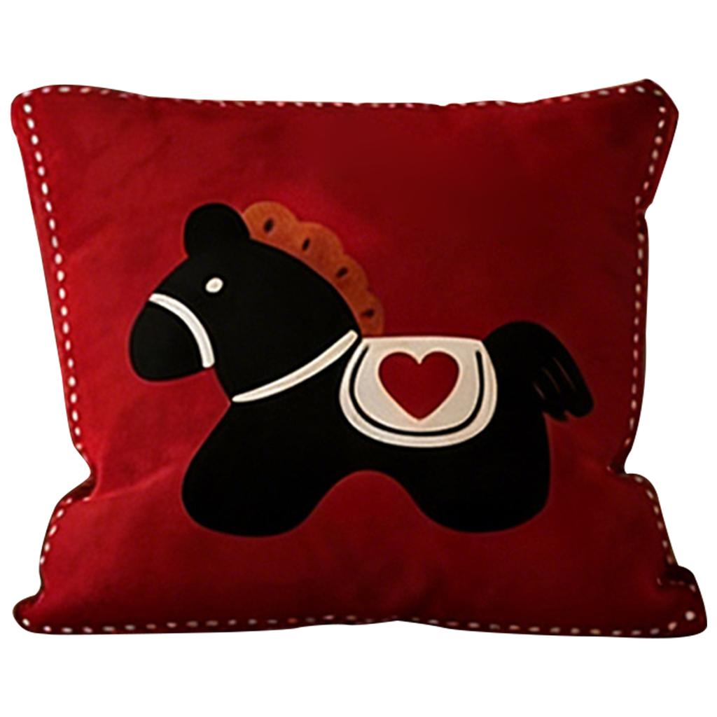 Festive Red Cushion For Living Room Sofa Backrest, Bedroom Bed Cushion Cover For The Year Of