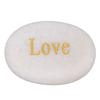 1pcs Inspirational Words Worry Stone Oval Shape Crystal Stone Decorative Pocket Rock  Meditation