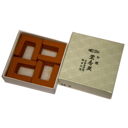 

Gyokushodo Incense Sticks, Sandalwood Incense Charcoal, Square, Large, 20 Sticks #863