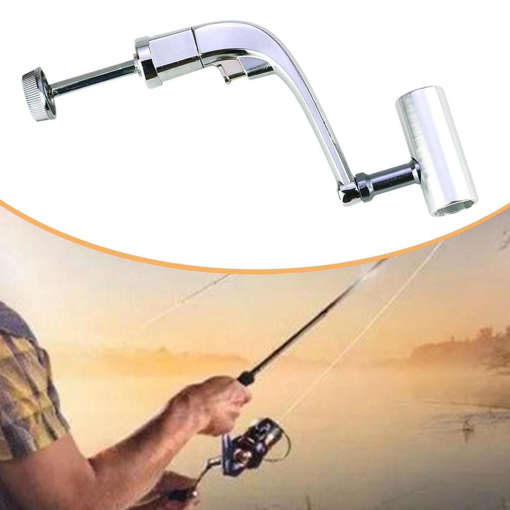 Fishing Handle Reel Knob Power Grip Rotary Metal Single Rocker Arm for Gift Outdoor