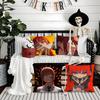 Chainsaw Man Makima-Cartoon Pillow Case Silky Short Plush With Invisible Zipper Dustproof Sofa Cushion Cover For Home Decor
