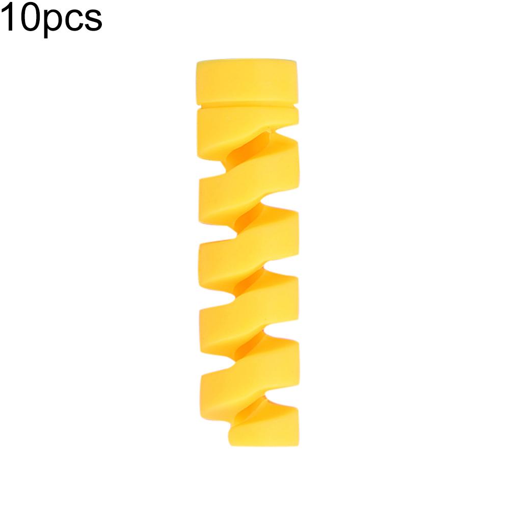 10Pcs Charging Cable Protector Saver Cover Data Line Winder Protective Sleeve USB Charging Earphone